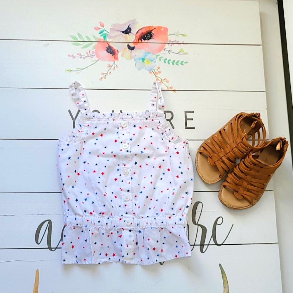 18-24 Month Girls Ruffle Tank Top 🇺🇸